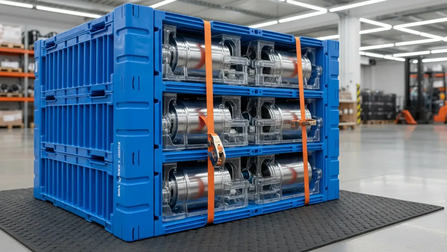 Lashing chains and tie-down hardware for construction and precast cargo